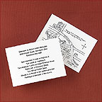 Wedding Direction Cards with map card by Carlson Craft