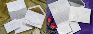 Religious Wedding Invitations- Birchcraft - bibles and crosses