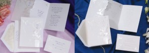 Religious Wedding Invitations- Birchcraft - doves and cherubs
