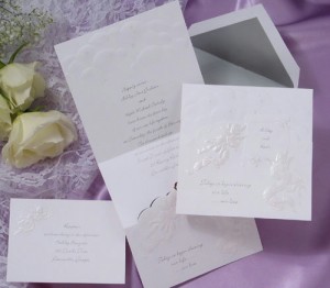 Religious Wedding Invitation - Whimsical Cupids